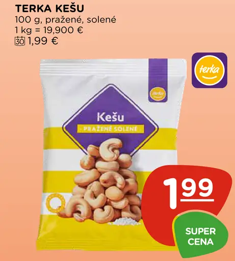 Terka kešu pražené solené