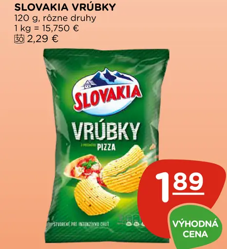 Slovakia Vrúbky s príchuťou pizza