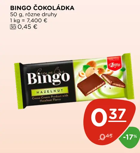 Bingo čokoláda