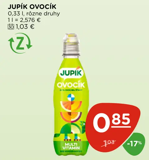 Jupík Ovocík multi vitamín