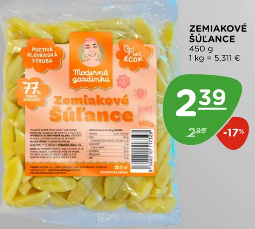 Mladá gazdinka zemiakové šúľance