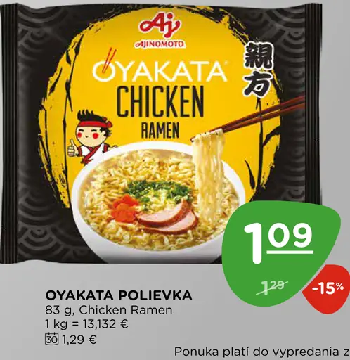 Oyakata polievka Chicken Ramen