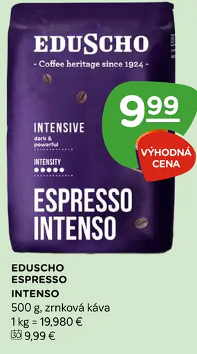 Eduscho Espresso Intenso pražená zrnková káva