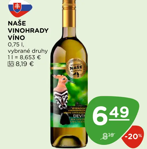 Naše Vinohrady víno