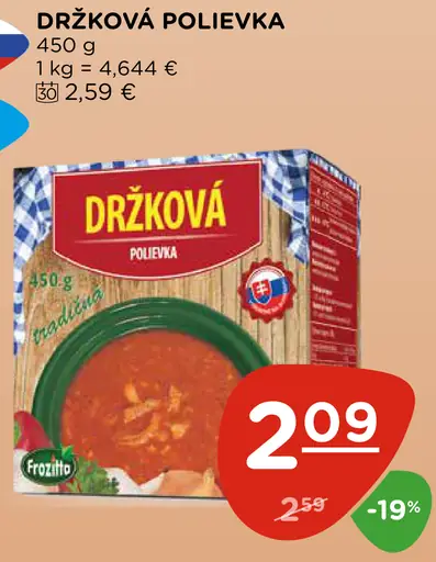 Držková polievka mrazená