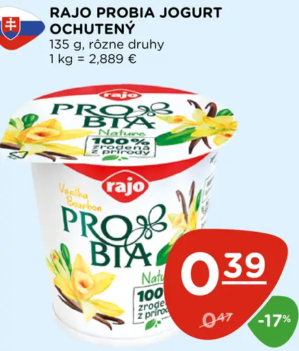 Rajo Probia Jogurt ochutený