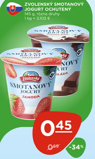 Zvolenský smotanový jogurt