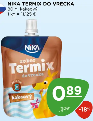 Nika Termix do vrecka kakaový dezert