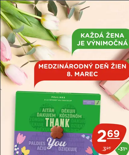 Milka Thank You pralinky