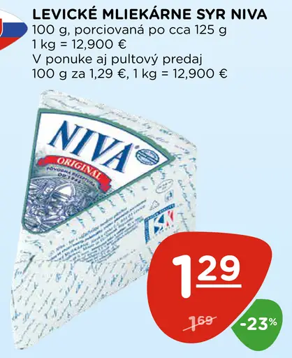 Levice Mliekarne Syr Niva