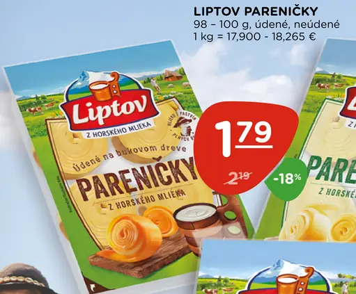 Liptov pareničky údené, neúdené