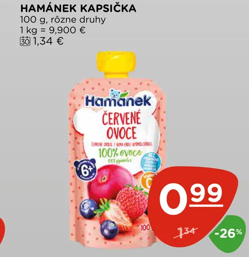 Hamánek červené ovocie rôzne druhy