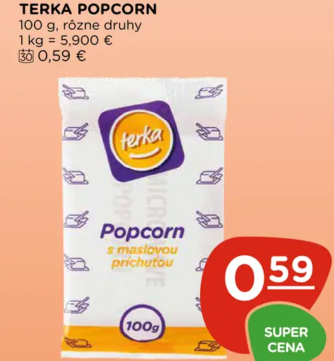 Terka popcorn s maslovou príchuťou