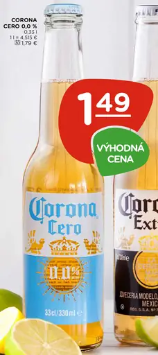 Corona Cero nealkoholické pivo
