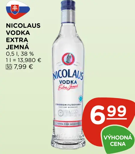 Nicolaus Extra Jemná Vodka