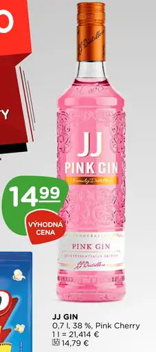 JJ Pink Gin Pink Cherry