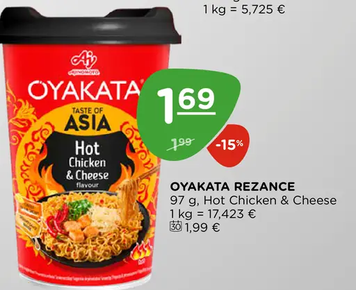 Oyakata Taste of Asia rezance Hot Chicken & Cheese