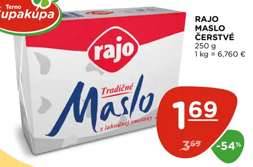 Rajo Tradičné maslo z lahodnej smotany