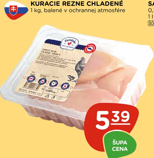 Kuracie rezne chladené v ochrannej atmosfére
