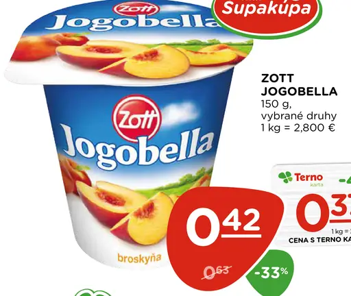 Zott Jogobella jogurt rôzne druhy