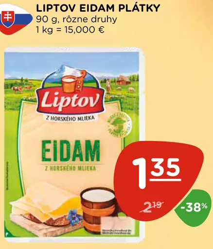 Liptov Eidam plátky