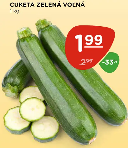 Cuketa zelená voľná