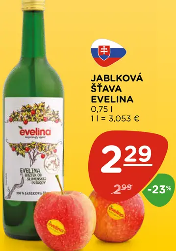 Jablková šťava Evelina