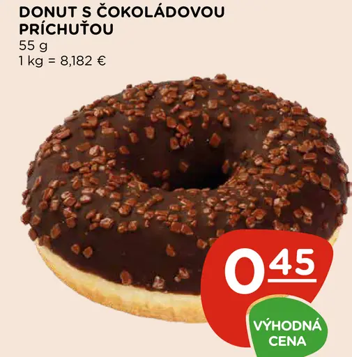 Donut s čokoládovou príchuťou