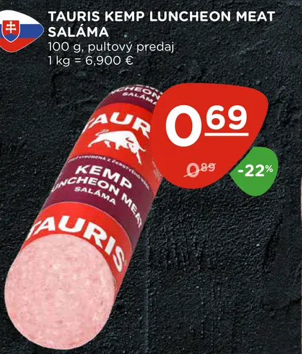 Tauris Kemp luncheon meat saláma