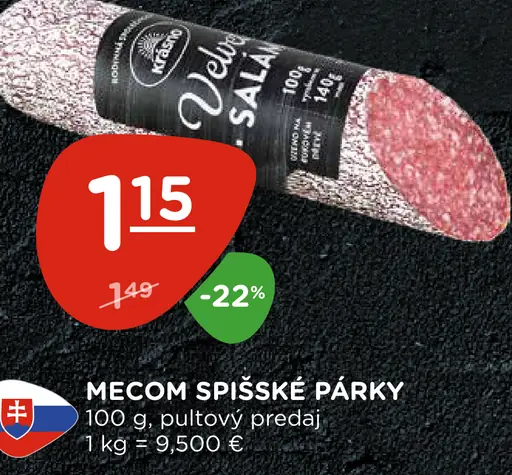 Mecom Spišské párky