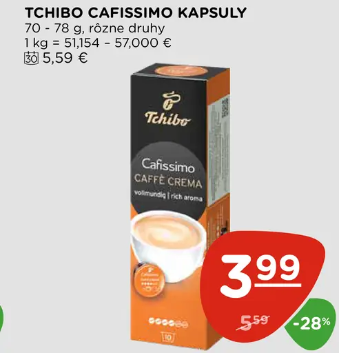Tchibo Cafissimo káva v kapsulách