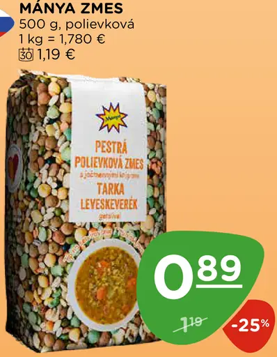 Mánya pestrá polievková zmes