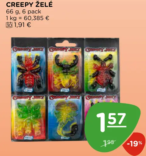 Creepy želé 6-pack