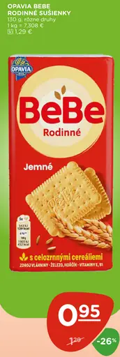 Opavia BEBE rodinné sušienky jemné