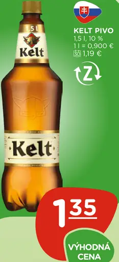 Kelt pivo fľaša