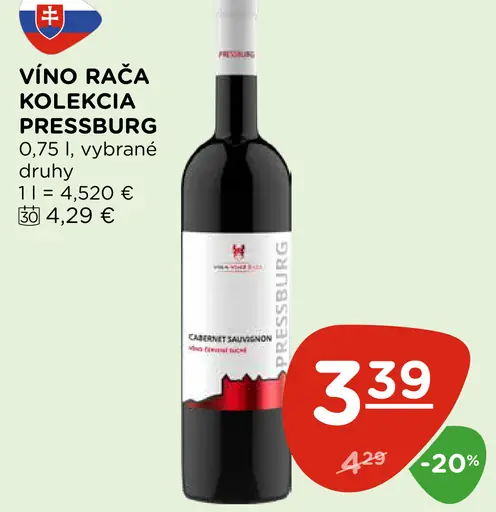 Víno Rača kolekcia Pressburg víno