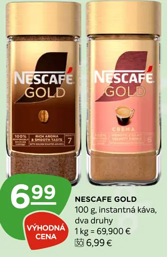 NESCAFÉ GOLD, instantná káva