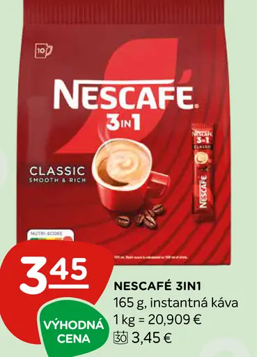Nescafé 3in1 Classic instantná káva