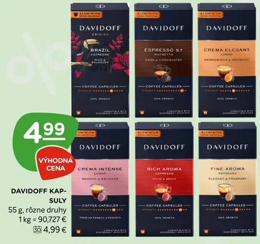Davidoff kapsuly do kávovaru