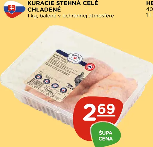 Kuracie stehná celé chladené