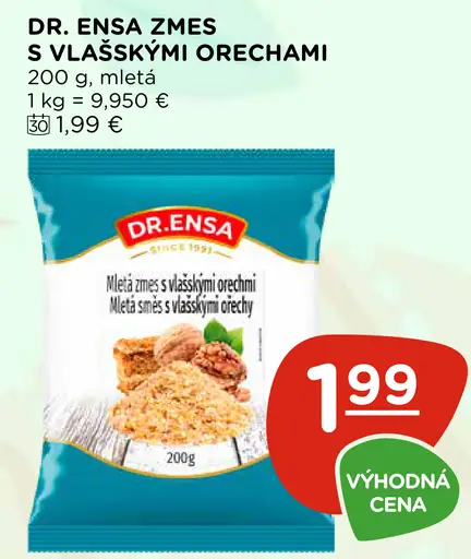 Dr. Ensa Zmes s vlašskými orechami mletá