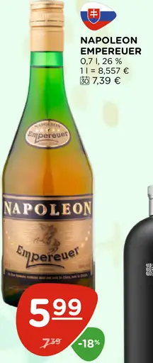 Napoleon Emperueur brandy 26 %
