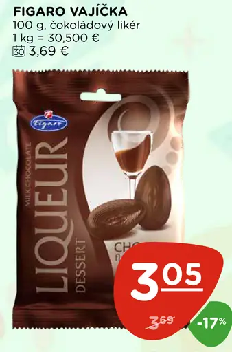 Figaro vajíčka čokoládové likéry