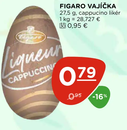 Figaro vajíčka cappuccino likér