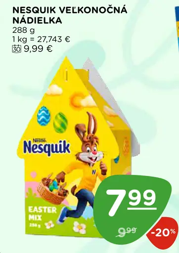 Nesquik veľkonočná nádielka čokoládové vajíčka
