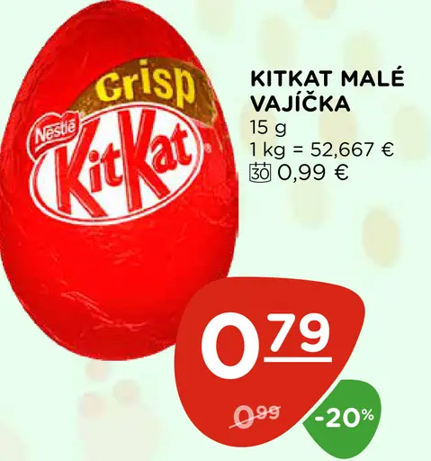 KitKat malé vajíčka Crisp
