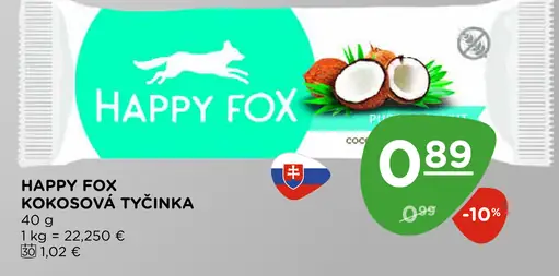 Happy Fox kokosová tyčinka