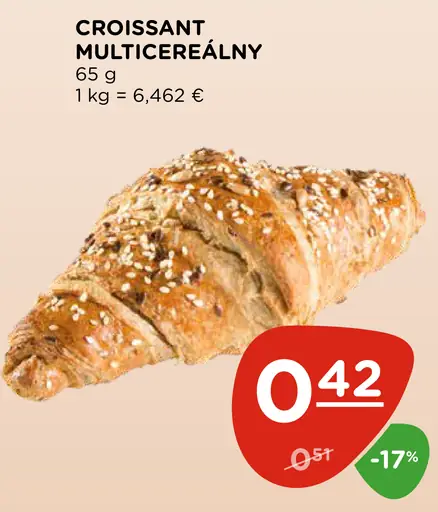 Croissant multicereálny