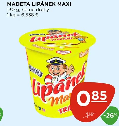 Madeta Lipánek Maxi tvarohový dezert