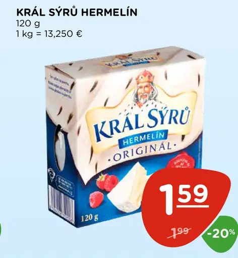 Kráľ syrov hermelín originál
